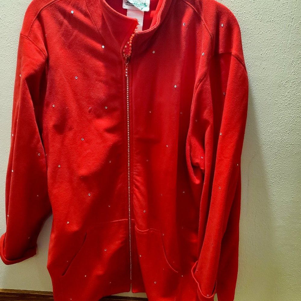 Quacker Factory Zip-up Sweatshirt